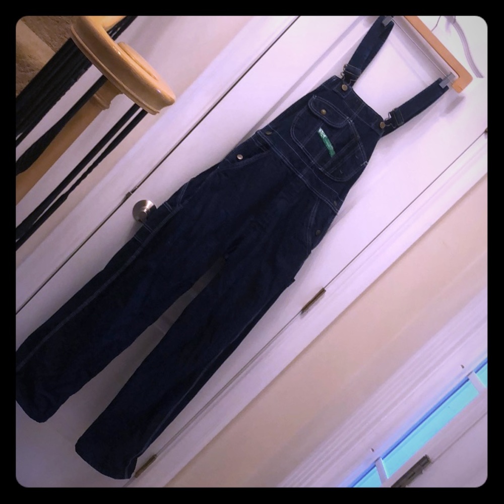 KEY denim long overalls